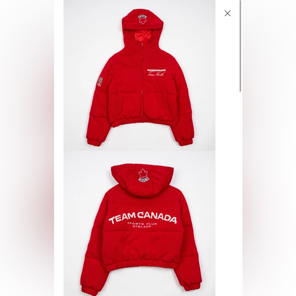 Sports Club Atelier Red Team Canada Bomber Jacket